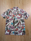 Chemise Zara imprimé tropical multicolore manches courtes M