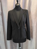 Blazer Caroll noir laine cintrée slim fit T38