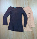 Lot 2 tuniques longues Miel Paris camel bordeaux T.unique