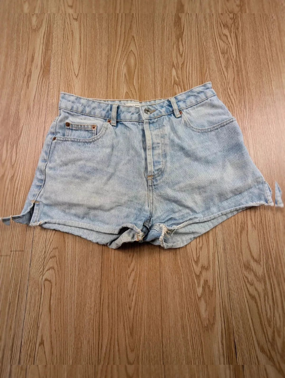 Short jean Pimkie taille haute bleu clair vintage Y2K 38