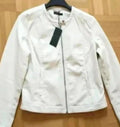 Blouson biker Shana crème simili cuir neuf étiquette M