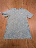 T-shirt Nike motif abstrait bleu ciel noir M