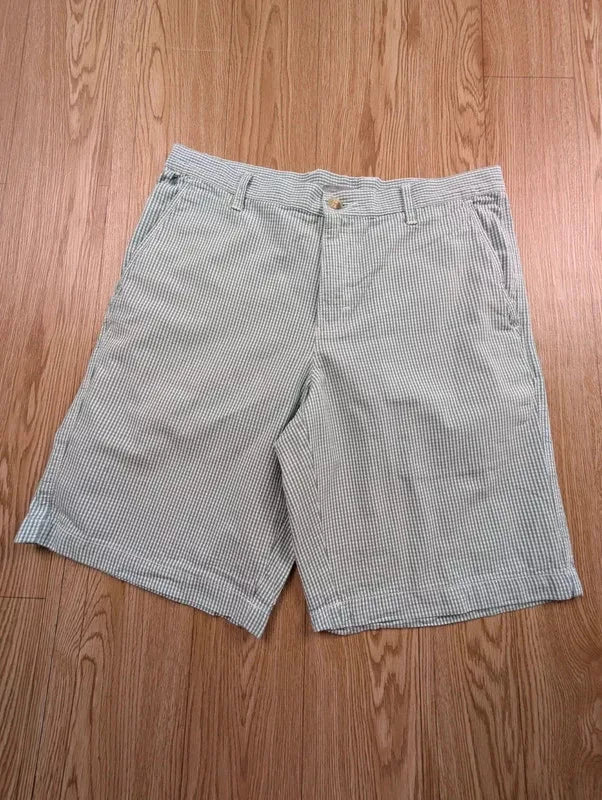 Short Columbia PFG vichy vert seersucker coton 42