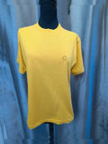T-shirt Cacharel vintage jaune coton col rond unisexe M
