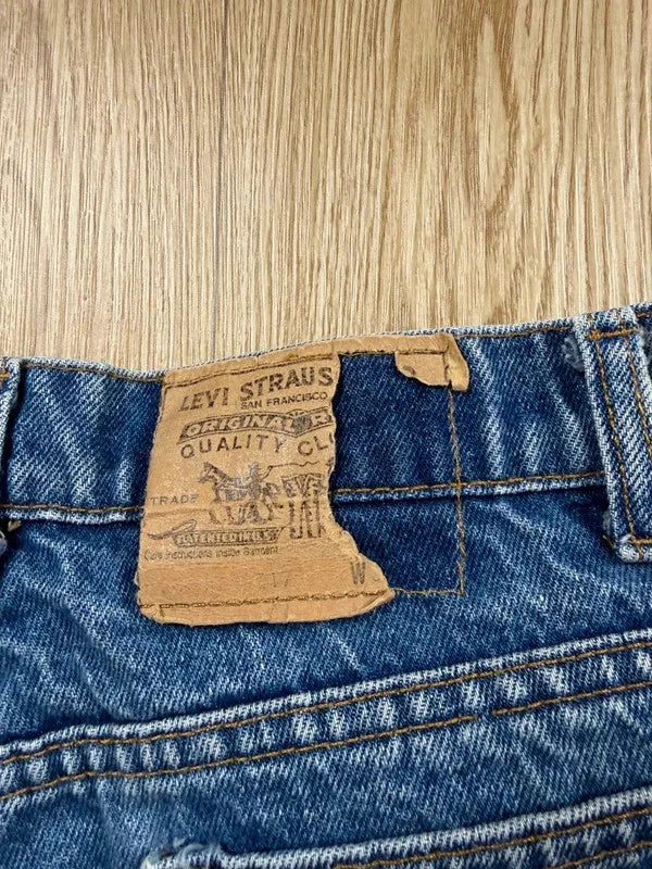 Short Levi's Orange Tab vintage 90s denim bleu W34