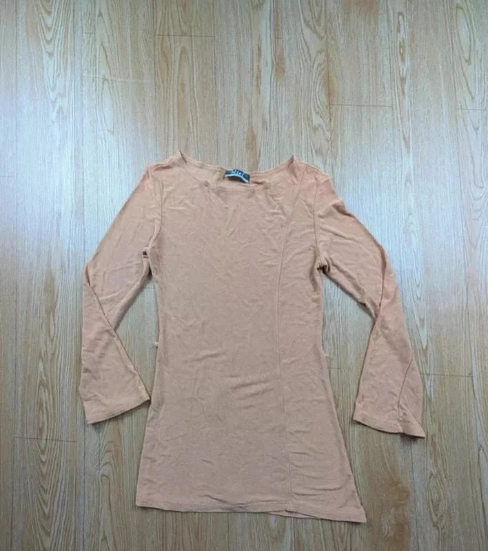 Lot 2 tuniques longues Miel Paris camel bordeaux T.unique