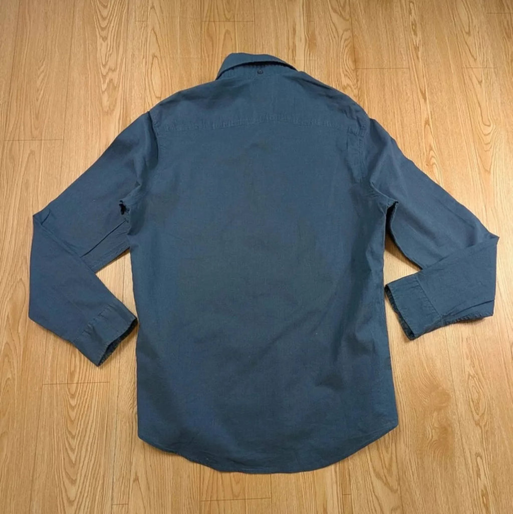 Chemise Quiksilver Modern Fit bleu pétrole coton S