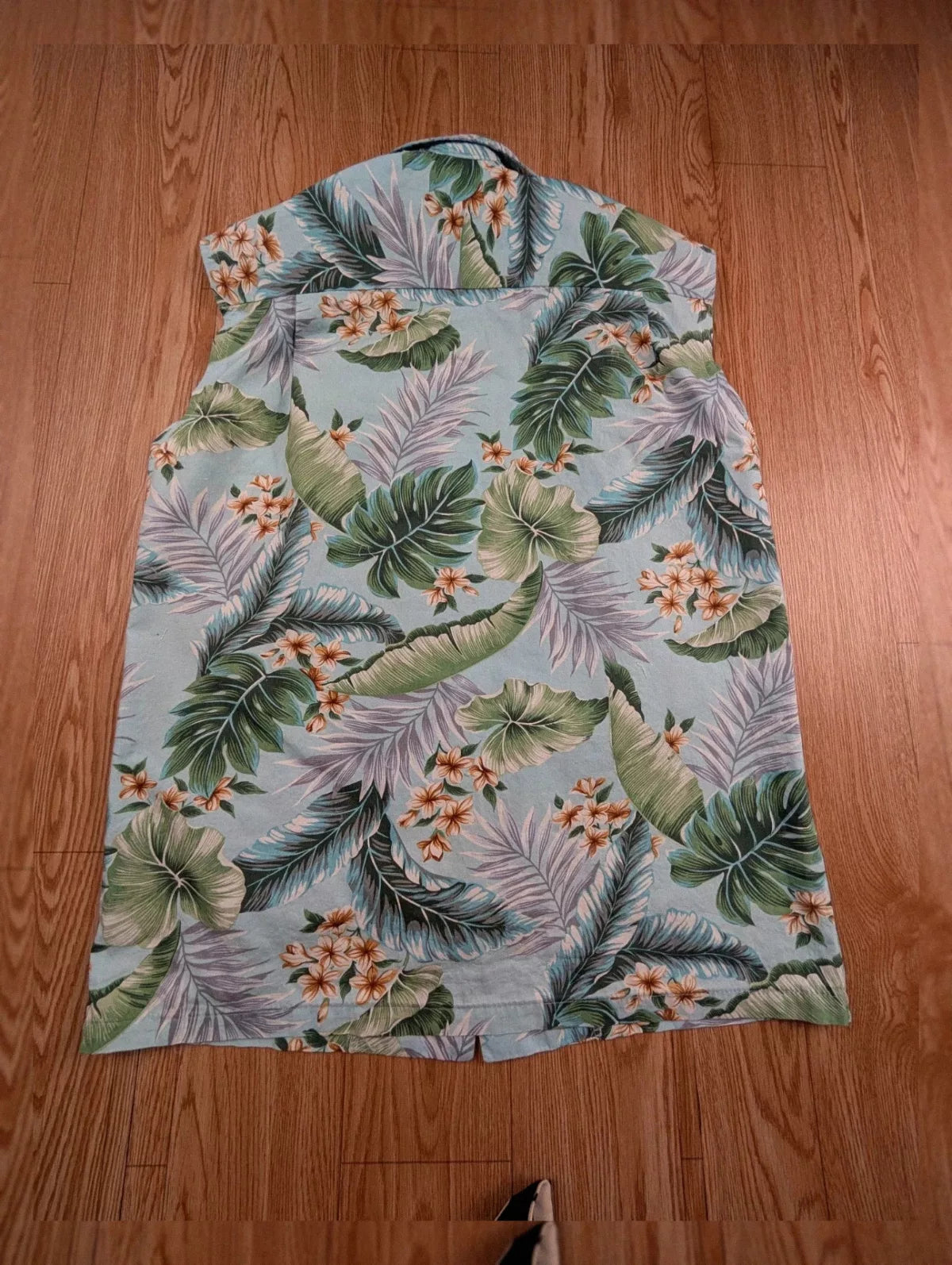 Chemise Aloha Republic vintage sans manches motif tropical M