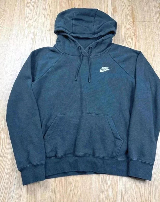 Sweat Nike noir à capuche coton années 2010 taille S