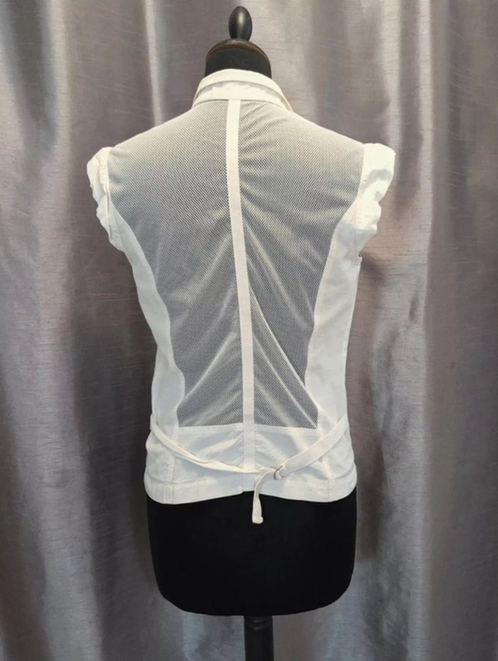 Chemise IRO popeline blanche dos résille technique T38