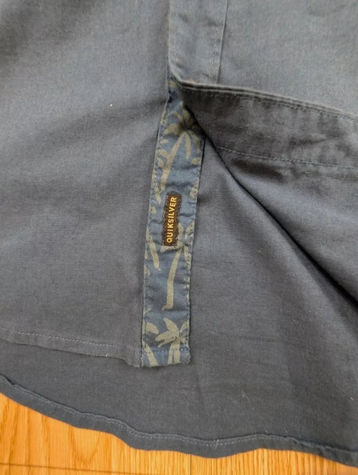 Chemise Quiksilver Modern Fit bleu pétrole coton S