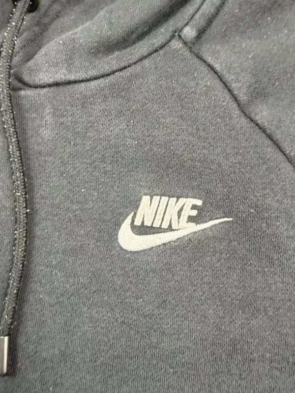 Sweat Nike noir à capuche coton années 2010 taille S