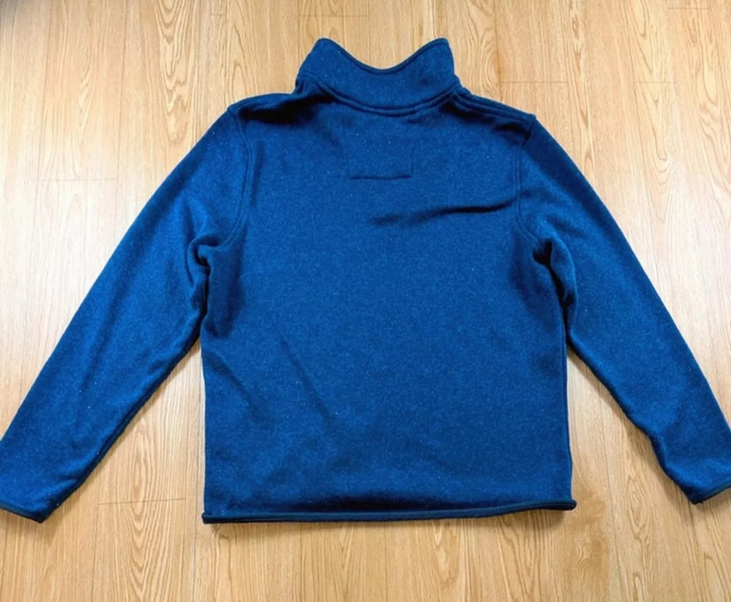 Polaire Nautica col zippé bleu marine preppy L
