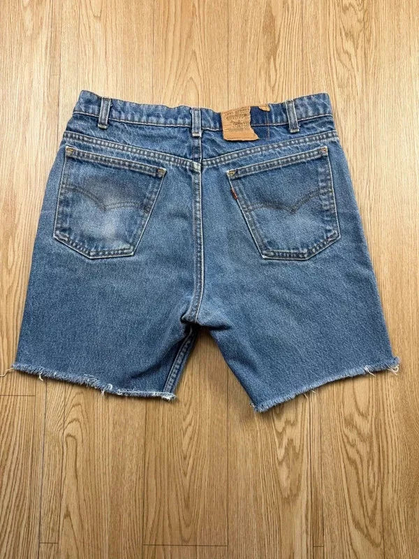 Short Levi's Orange Tab vintage 90s denim bleu W34