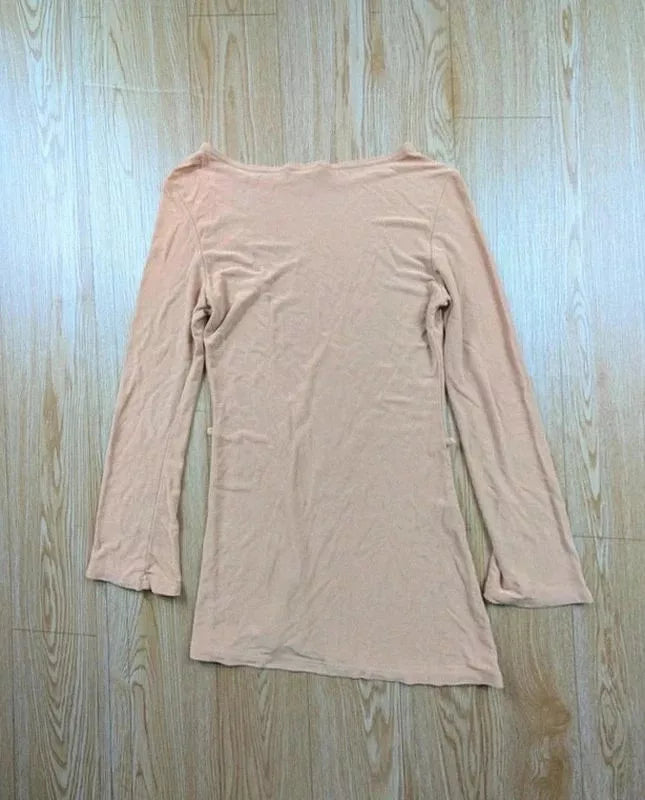 Lot 2 tuniques longues Miel Paris camel bordeaux T.unique