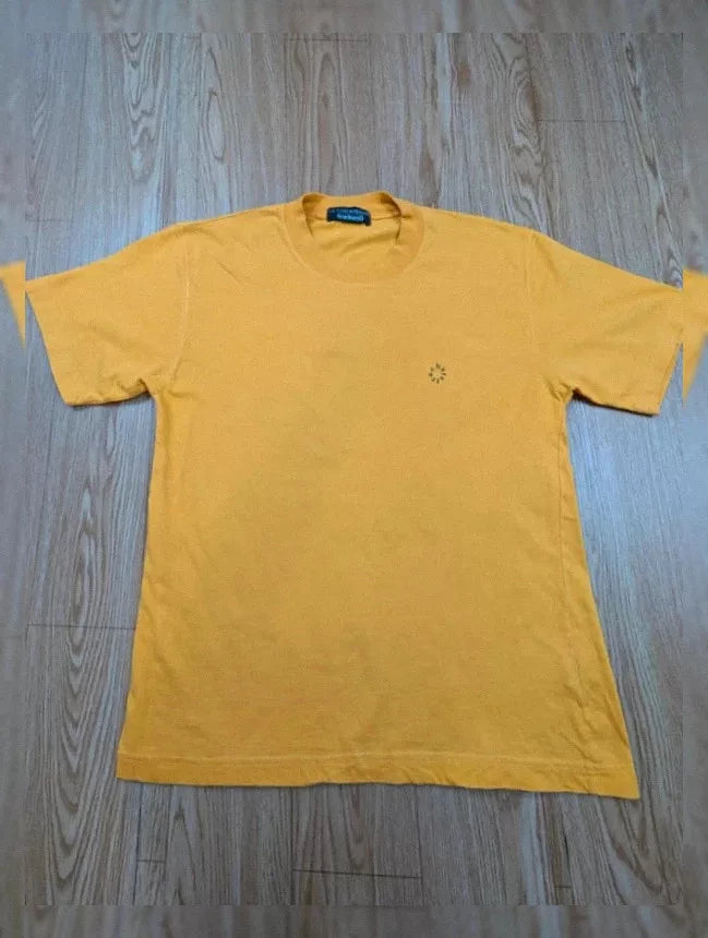 T-shirt Cacharel vintage jaune coton col rond unisexe M