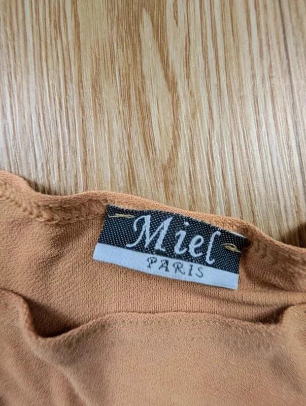 Lot 2 tuniques longues Miel Paris camel bordeaux T.unique
