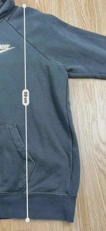 Sweat Nike noir à capuche coton années 2010 taille S