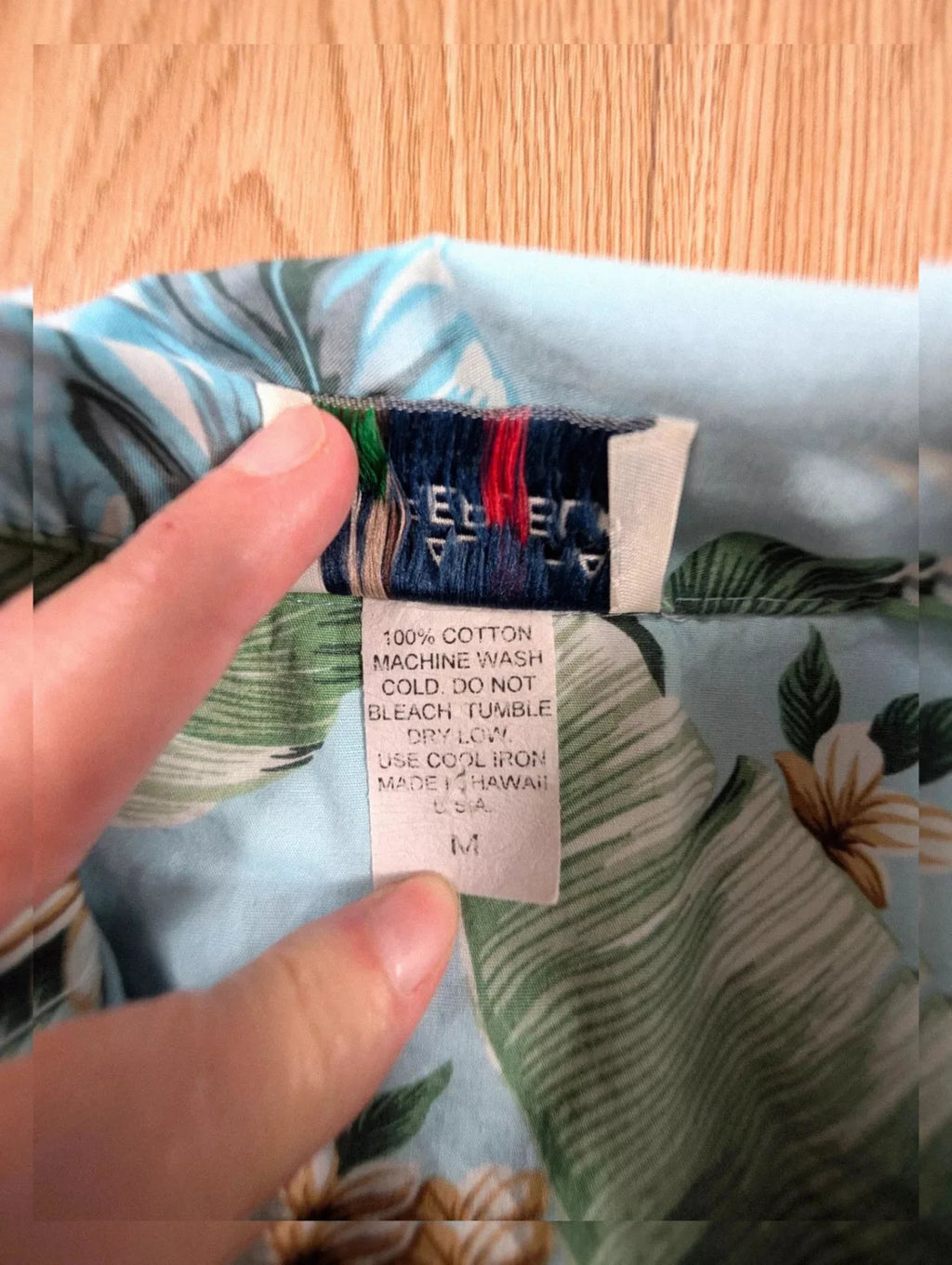 Chemise Aloha Republic vintage sans manches motif tropical M