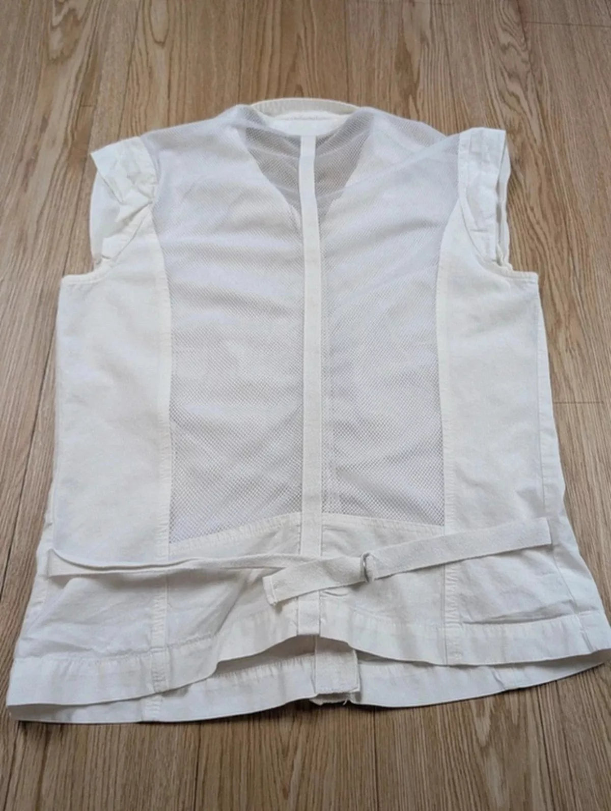 Chemise IRO popeline blanche dos résille technique T38