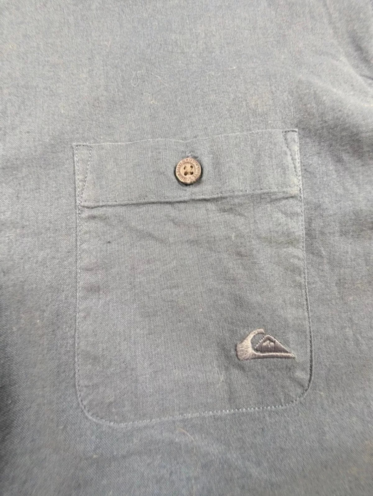 Chemise Quiksilver Modern Fit bleu pétrole coton S