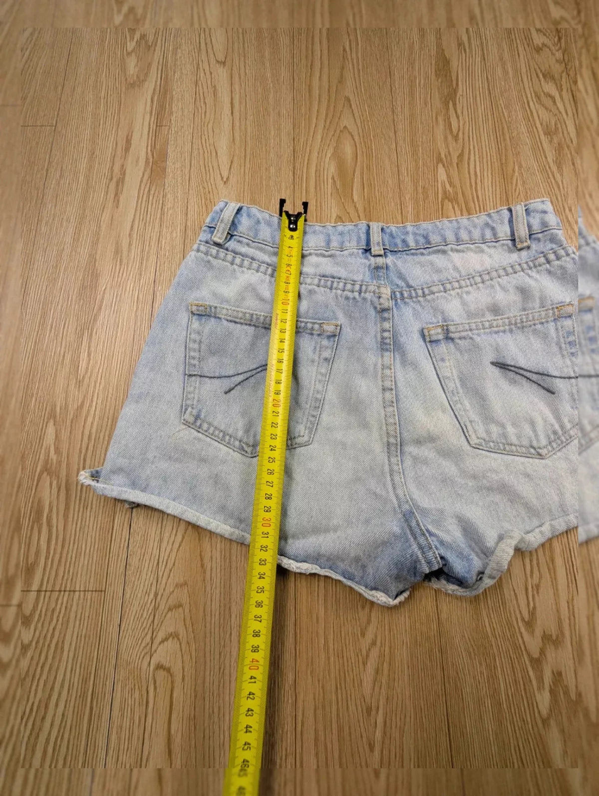 Short jean Pimkie taille haute bleu clair vintage Y2K 38