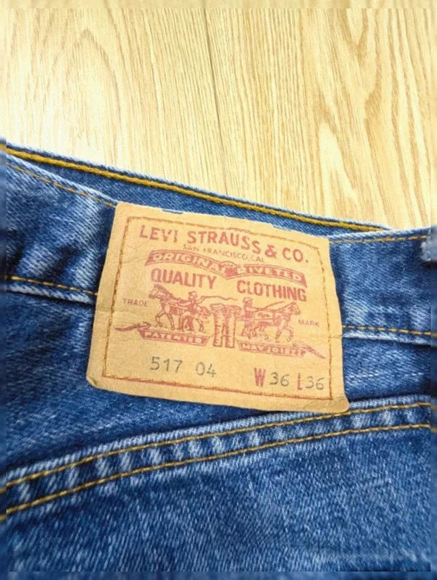 Jean Levi's 517 bootcut reworké patchwork vintage 90s W36