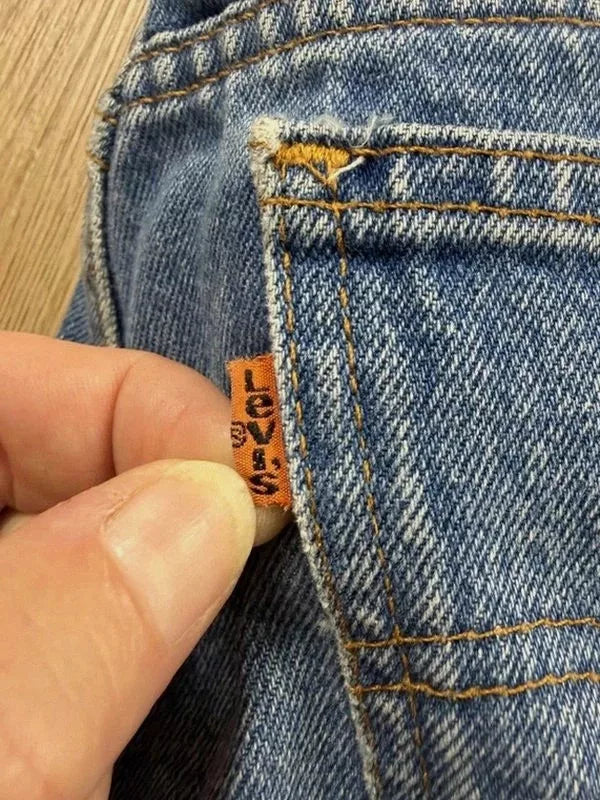 Short Levi's Orange Tab vintage 90s denim cut-off W34