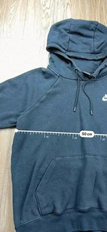 Sweat Nike noir à capuche coton années 2010 taille S