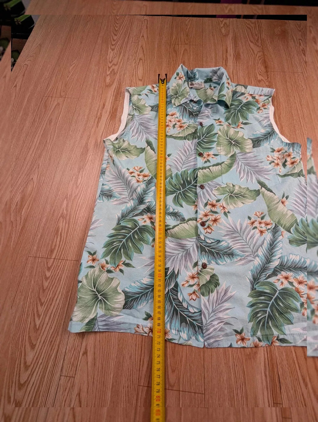 Chemise Aloha Republic vintage sans manches motif tropical M