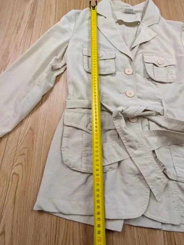 Veste saharienne Together beige 4 poches ceinturée M
