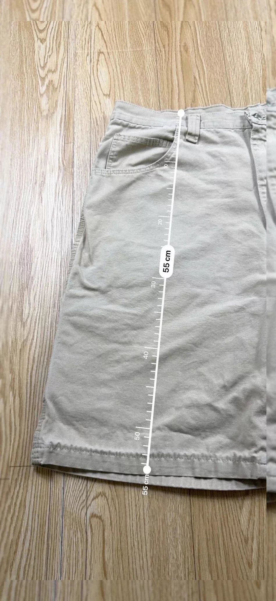 Short Wrangler carpenter beige coton vintage XXL