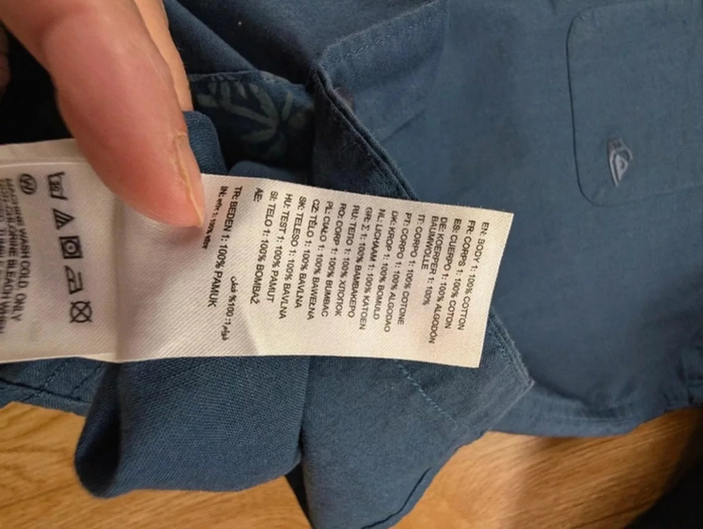 Chemise Quiksilver Modern Fit bleu pétrole coton S