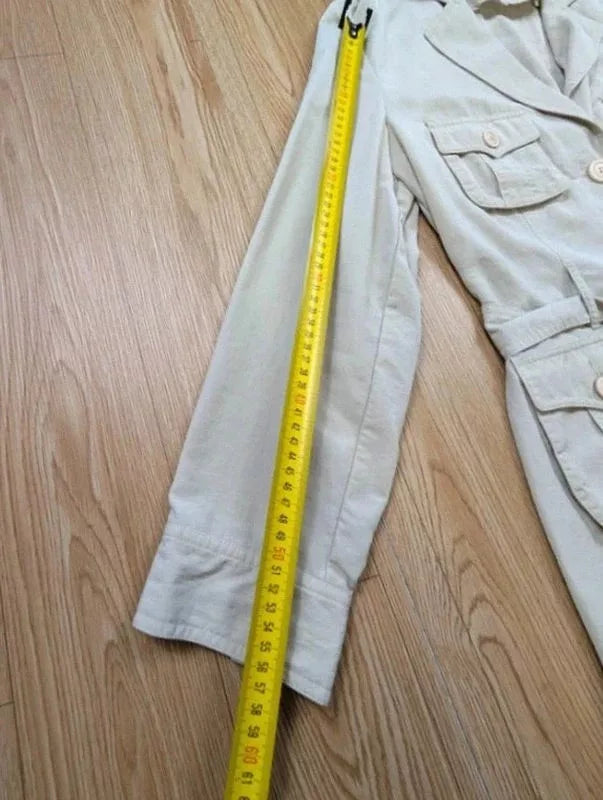 Veste saharienne Together beige 4 poches ceinturée M