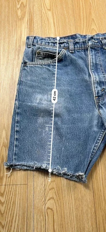 Short Levi's Orange Tab vintage 90s denim bleu W34