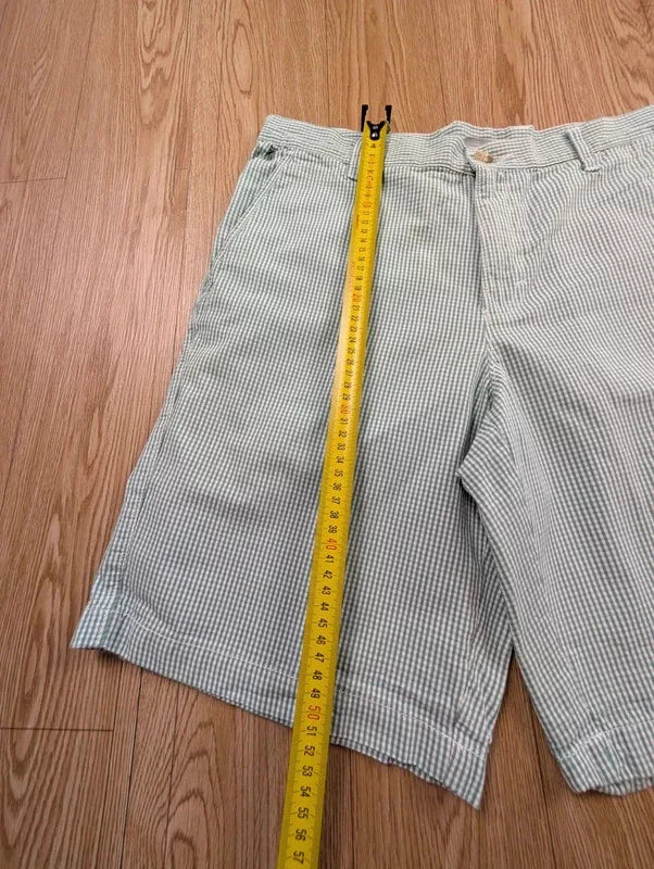 Short Columbia PFG vichy vert seersucker coton 42