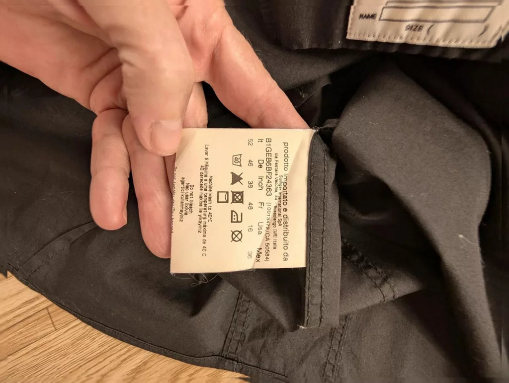 Chemise Versace Jeans noire logo strass Y2K années 2000 M