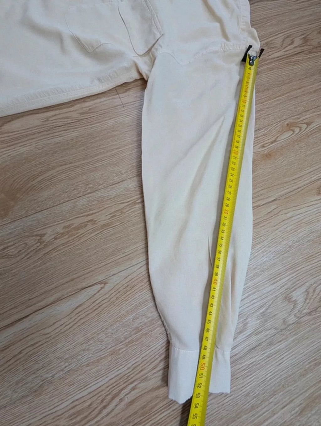 Chemise La Soie vintage 70s crème double poche M
