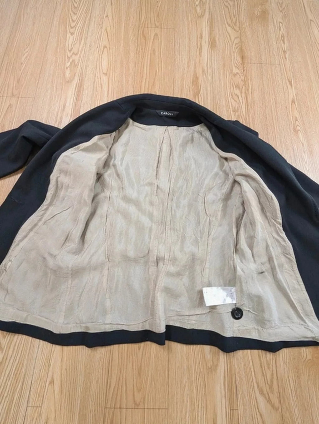 Blazer Caroll noir laine cintrée slim fit T38