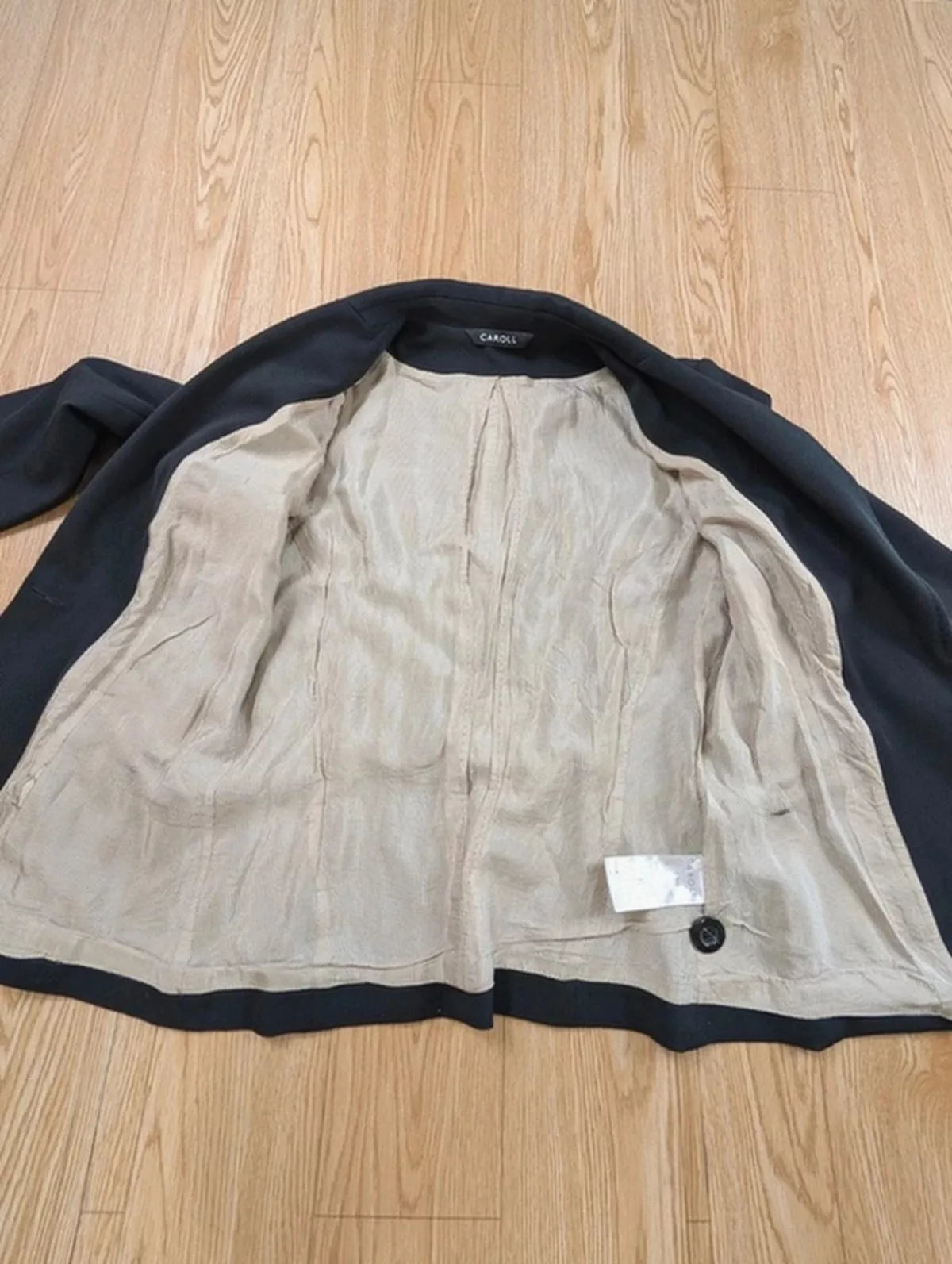 Blazer Caroll noir laine cintrée slim fit T38