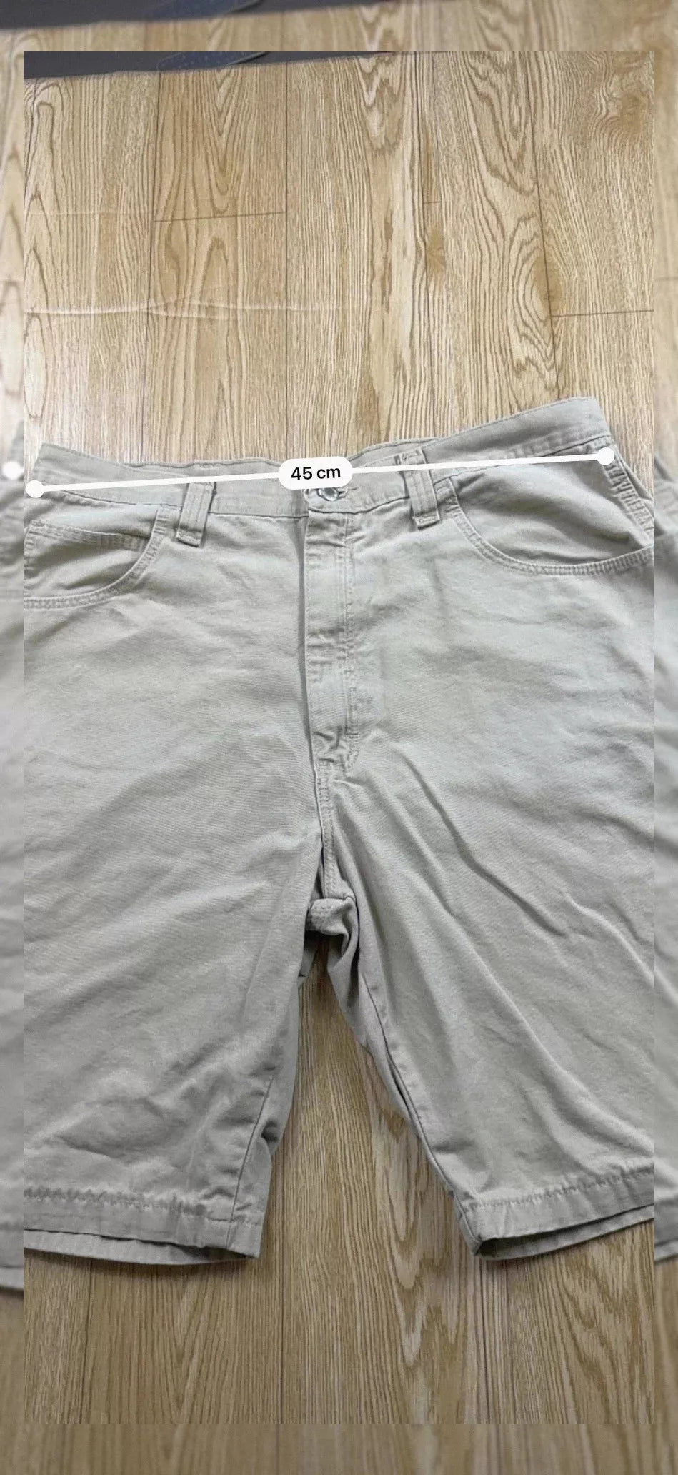 Short Wrangler carpenter beige coton vintage XXL