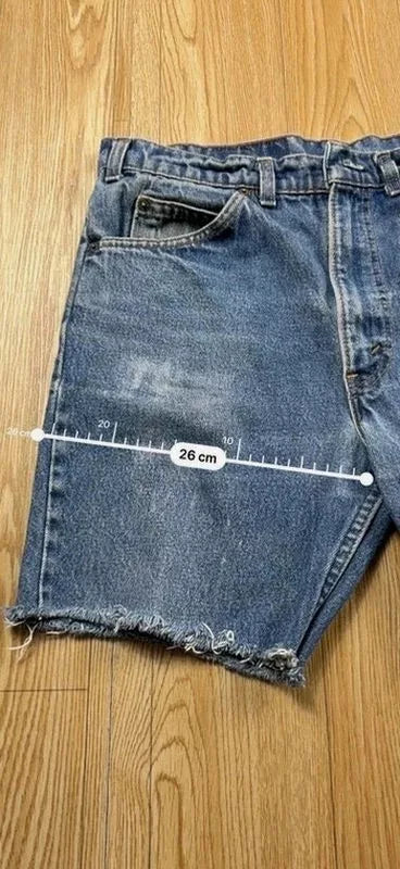 Short Levi's Orange Tab vintage 90s denim cut-off W34
