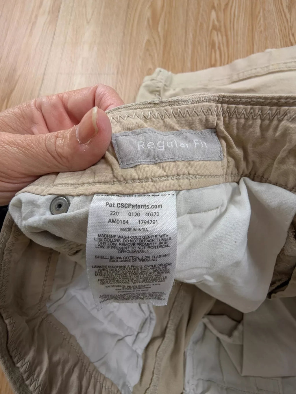 Short Columbia beige coton outdoor gorpcore taille 42