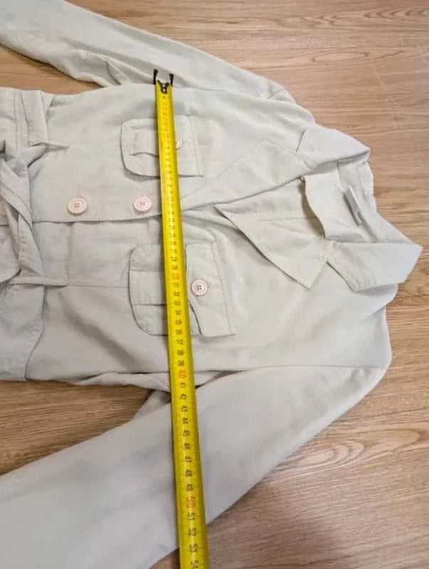Veste saharienne Together beige 4 poches ceinturée M