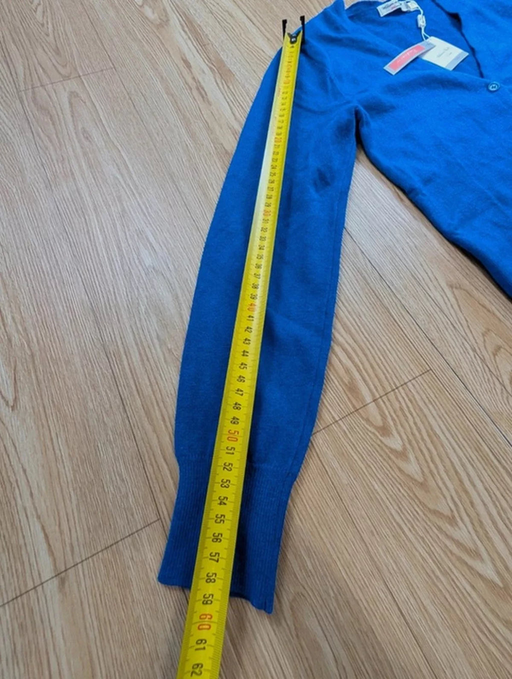 Cardigan William de Faye bleu roi cachemire soie neuf S