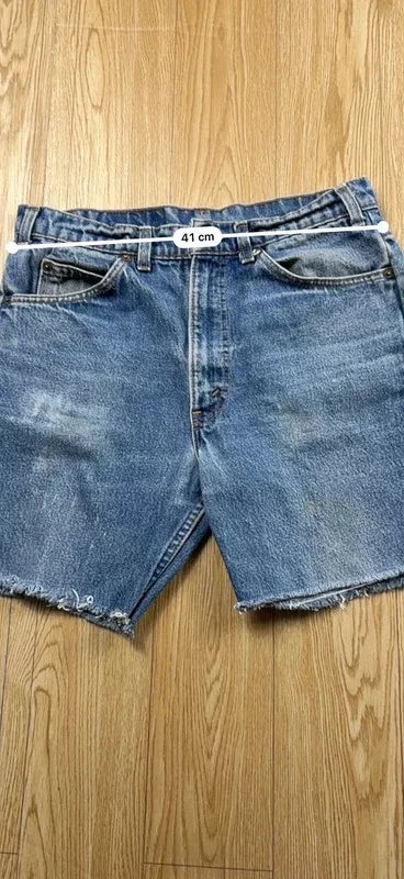 Short Levi's Orange Tab vintage 90s denim bleu W34