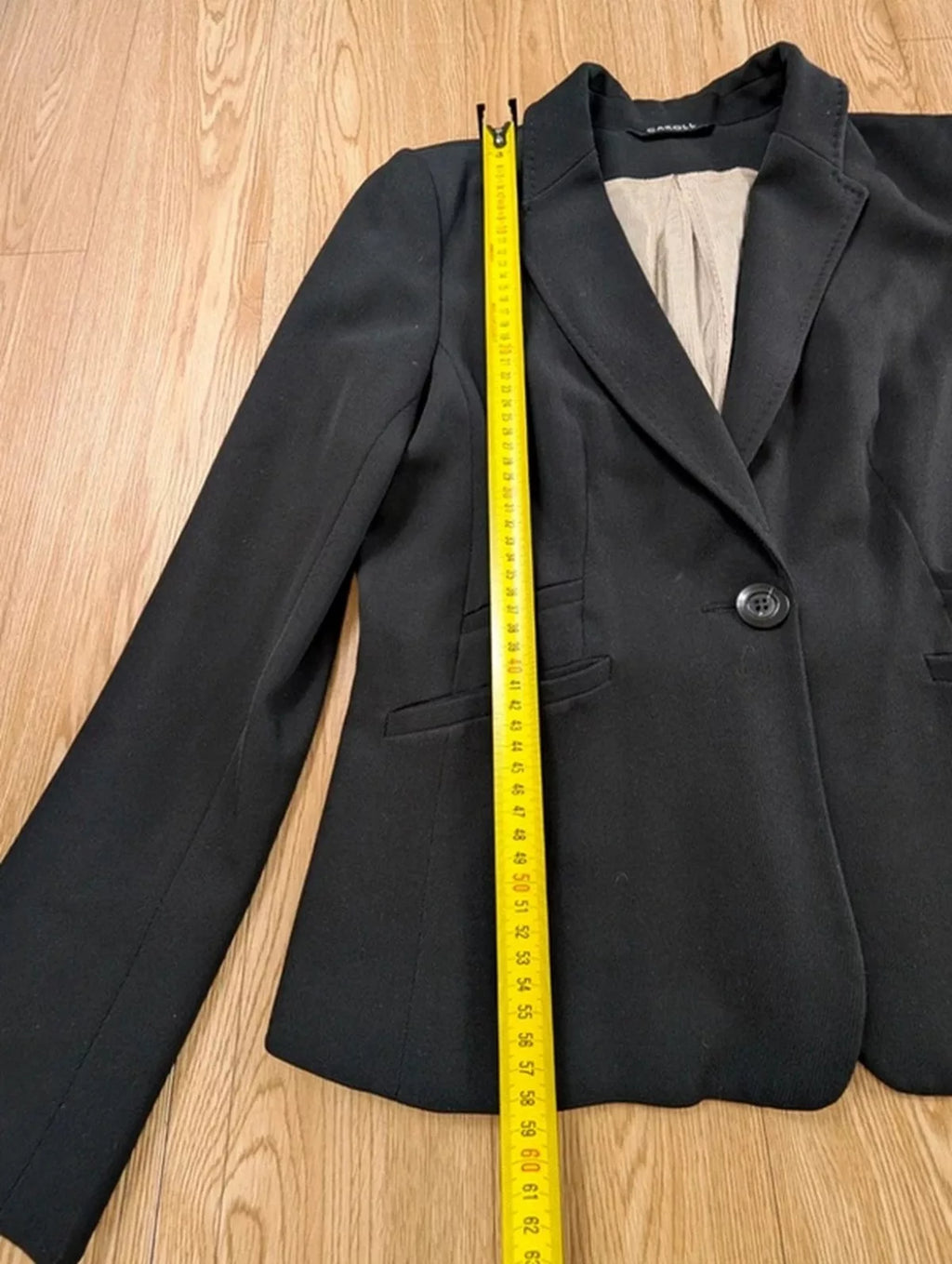 Blazer Caroll noir laine cintrée slim fit T38