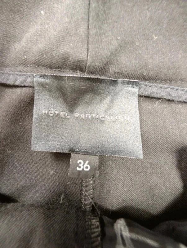Pantalon Hotel Particulier noir stretch coupe droite taille 36