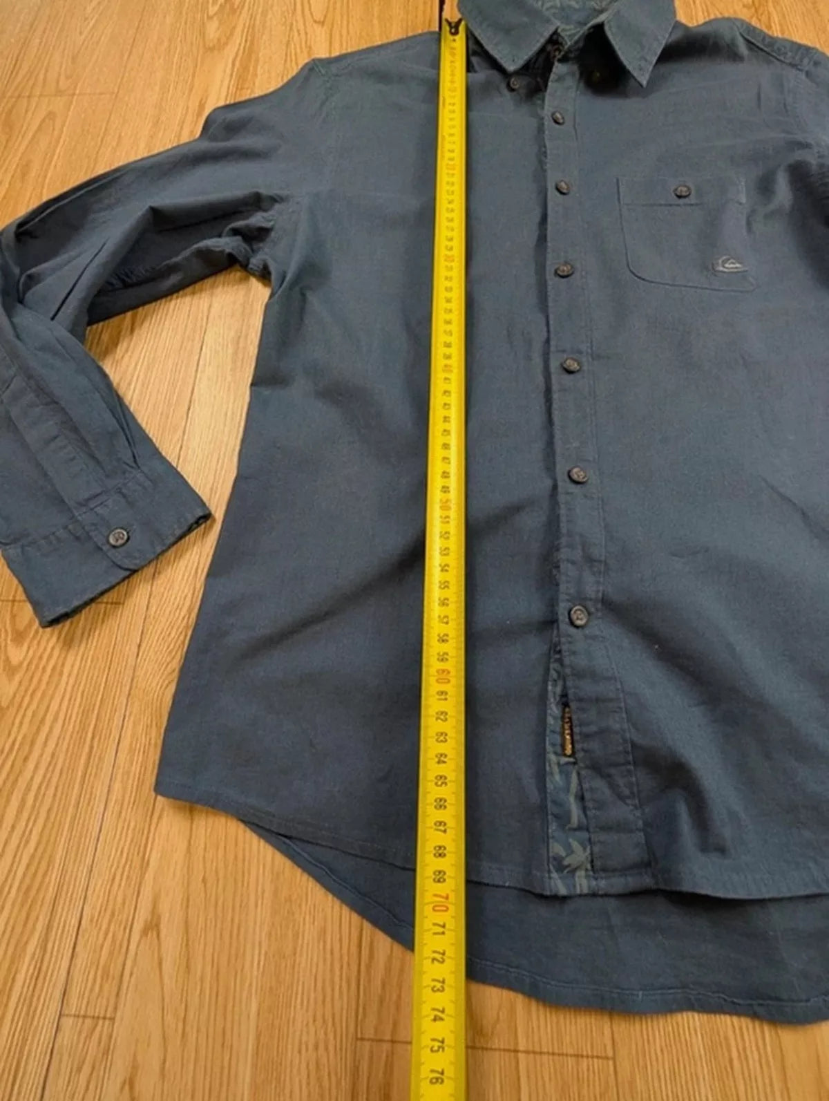Chemise Quiksilver Modern Fit bleu pétrole coton S