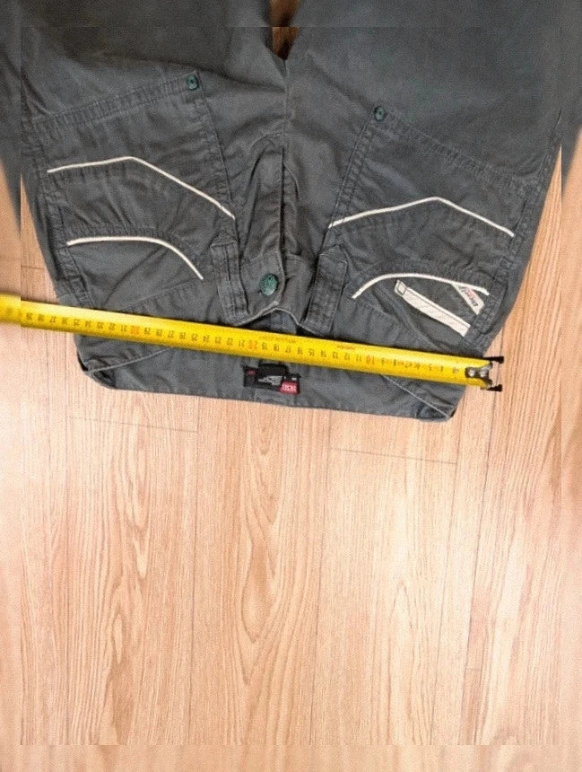 Pantalon Diesel bootcut gris taille basse Y2K T34